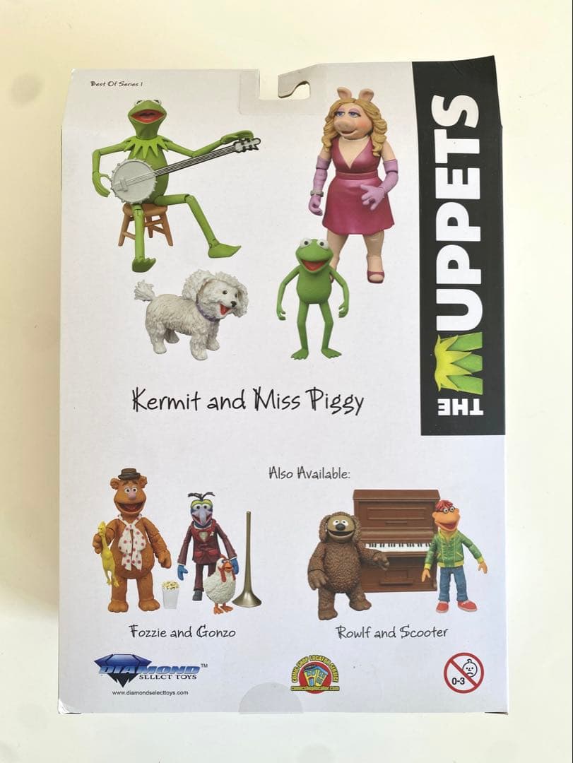 カーミット と ミスピギー の アクションフィギュア　(在庫最終)