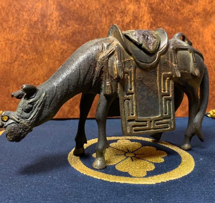 香炉 馬 香炉 ウマ香爐 時代 古玩 唐物 煎茶 香道具　アンティーク