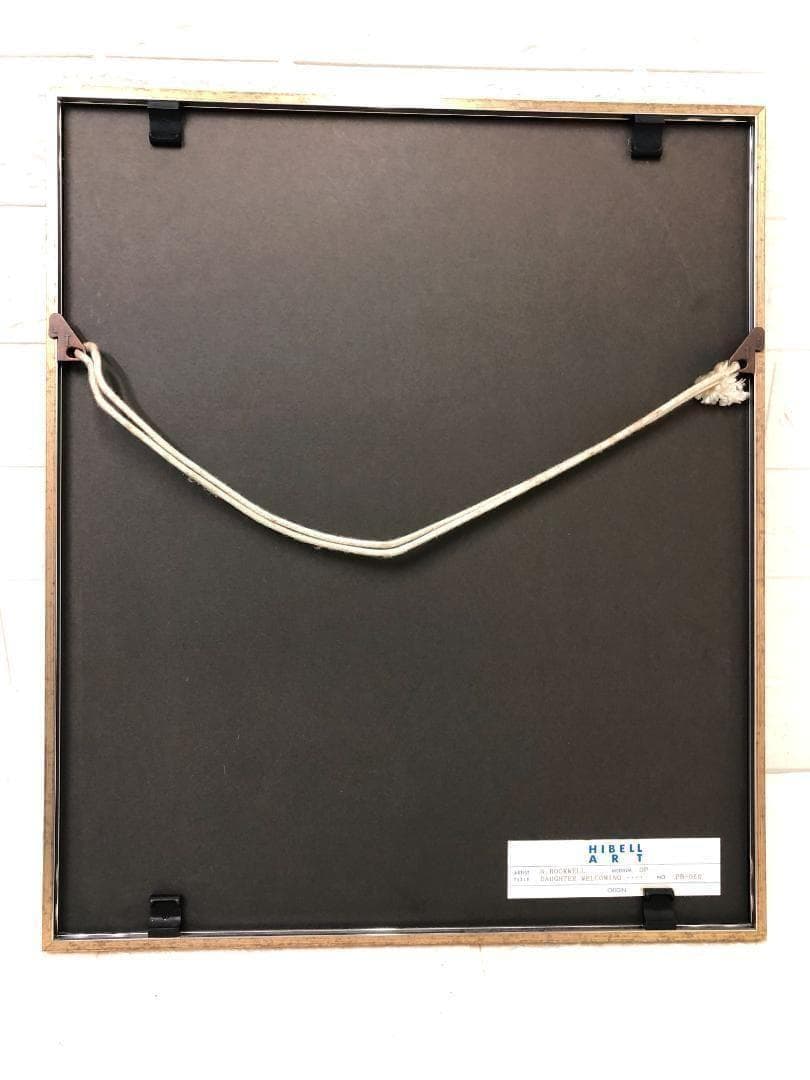 「真作」ノーマン・ロックウェル ドローイング リトグラフ【おかえりなさい】