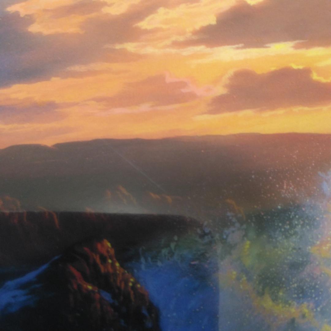 クリスチャン・リース・ラッセン　ロマンスオブザシー　中古　大判額装アートポスター