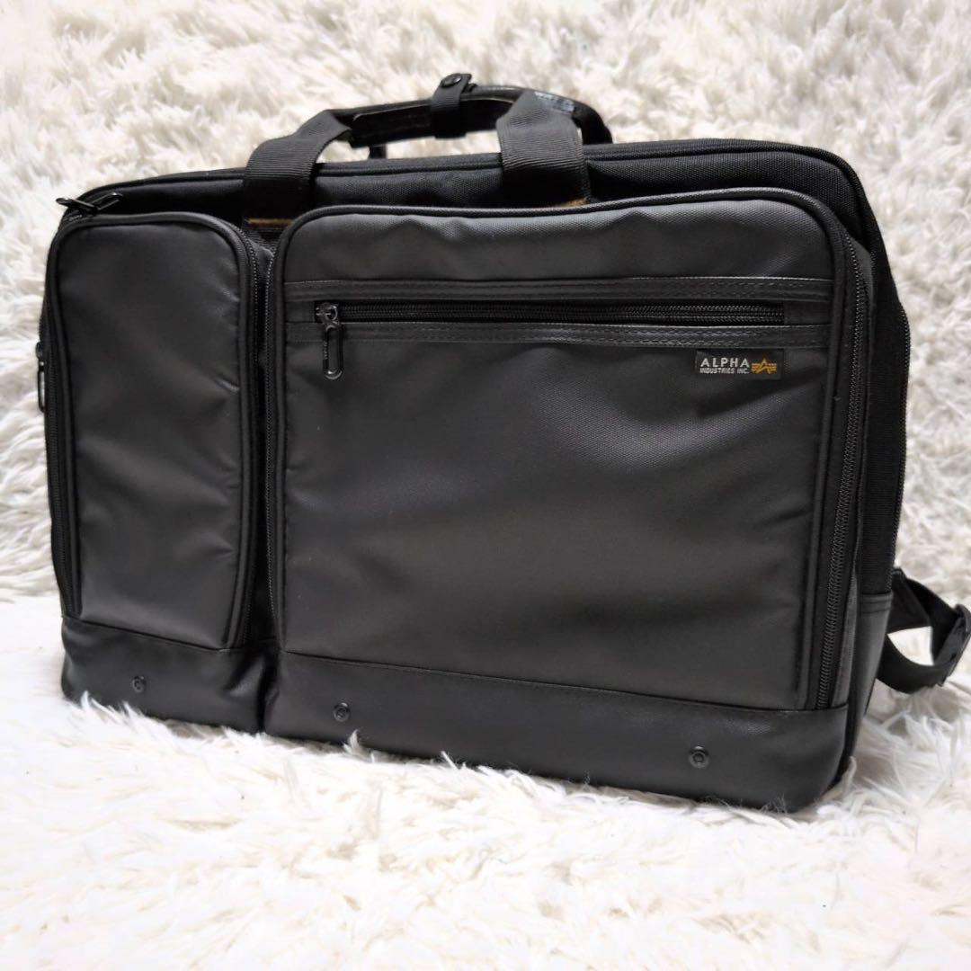 【ALPHA INDUSTRIES】未使用3WAY 大容量2層式 ビジネスバッグ