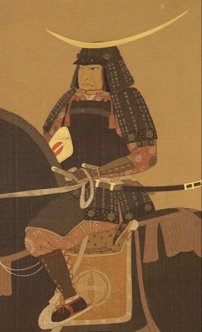 伊達政宗　掛軸　伊達家家紋入り