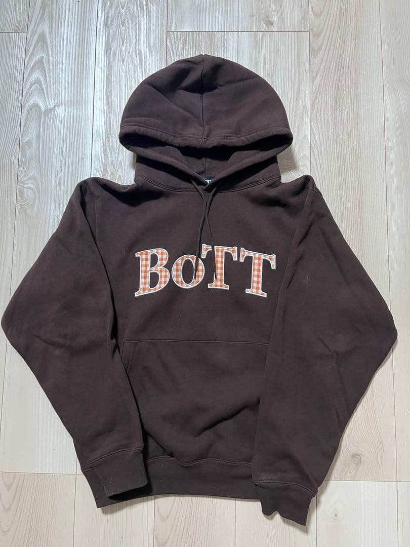 BoTT LOGO HOODIE BROWN パーカー