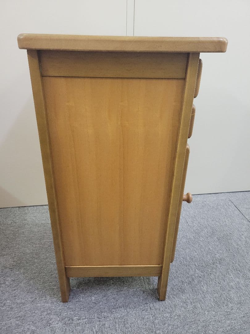 カリモク　Karimoku　電話台　FAX台　花台　二段引き出し