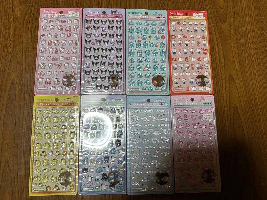【正規品】ボンボンドロップシール ミニ サンリオ 8種