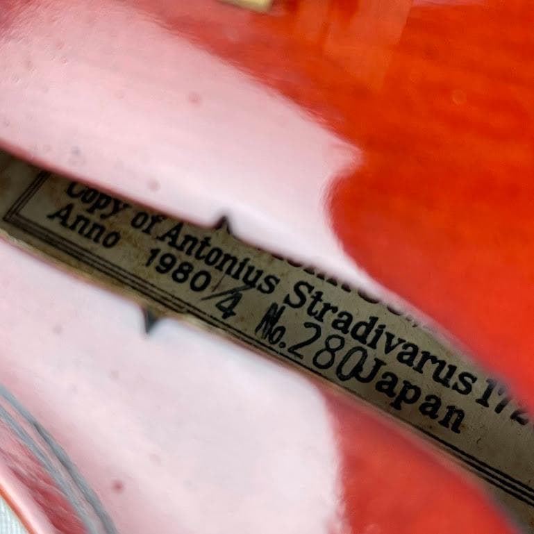●鈴木バイオリン● No.280 1/4 1980年製 T.杉藤 ヴァイオリン