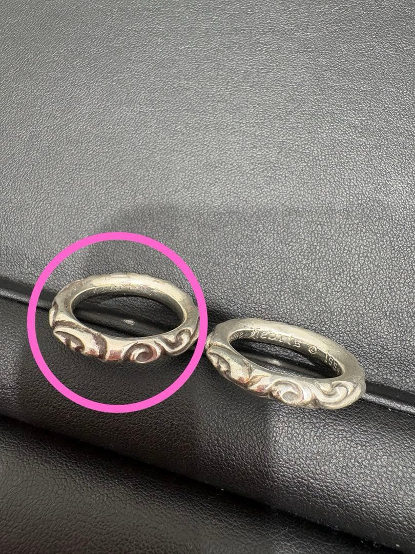 CHROME HEARTS クロムハーツ リング　指輪　スクロールバンドリング
