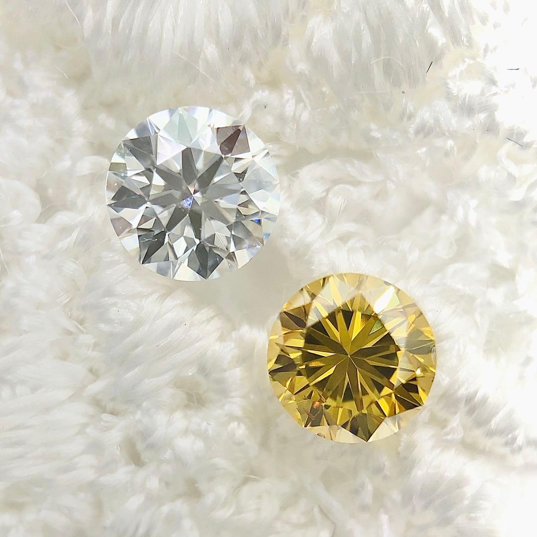 0.258ct F.D. Orangy Yellow SI-1 イエローダイヤ