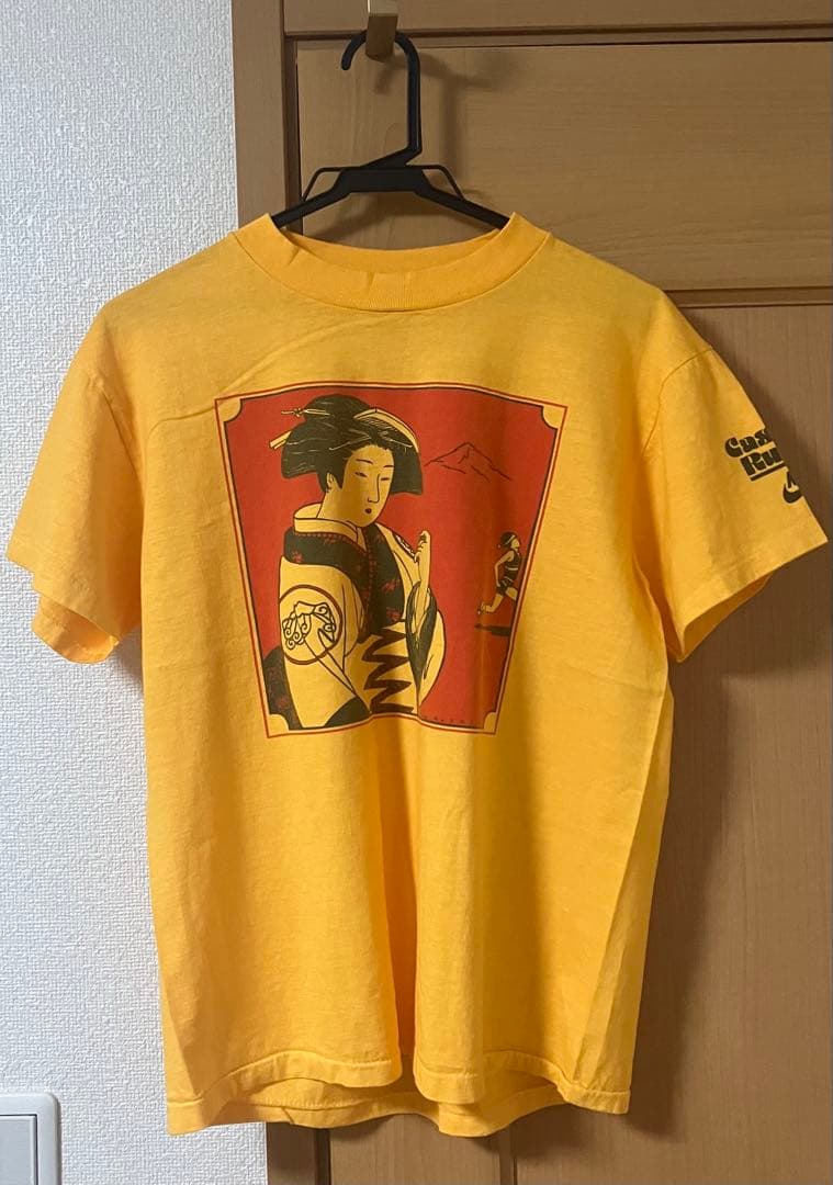 NIKE ナイキ 浮世絵 芸者 風車タグ 80s 復刻 Tシャツ M