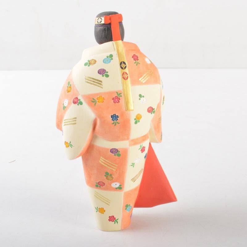 筑前博多人形　能人形　国崎正行作　熊野　台・札・ガラスケース付　C　5405A