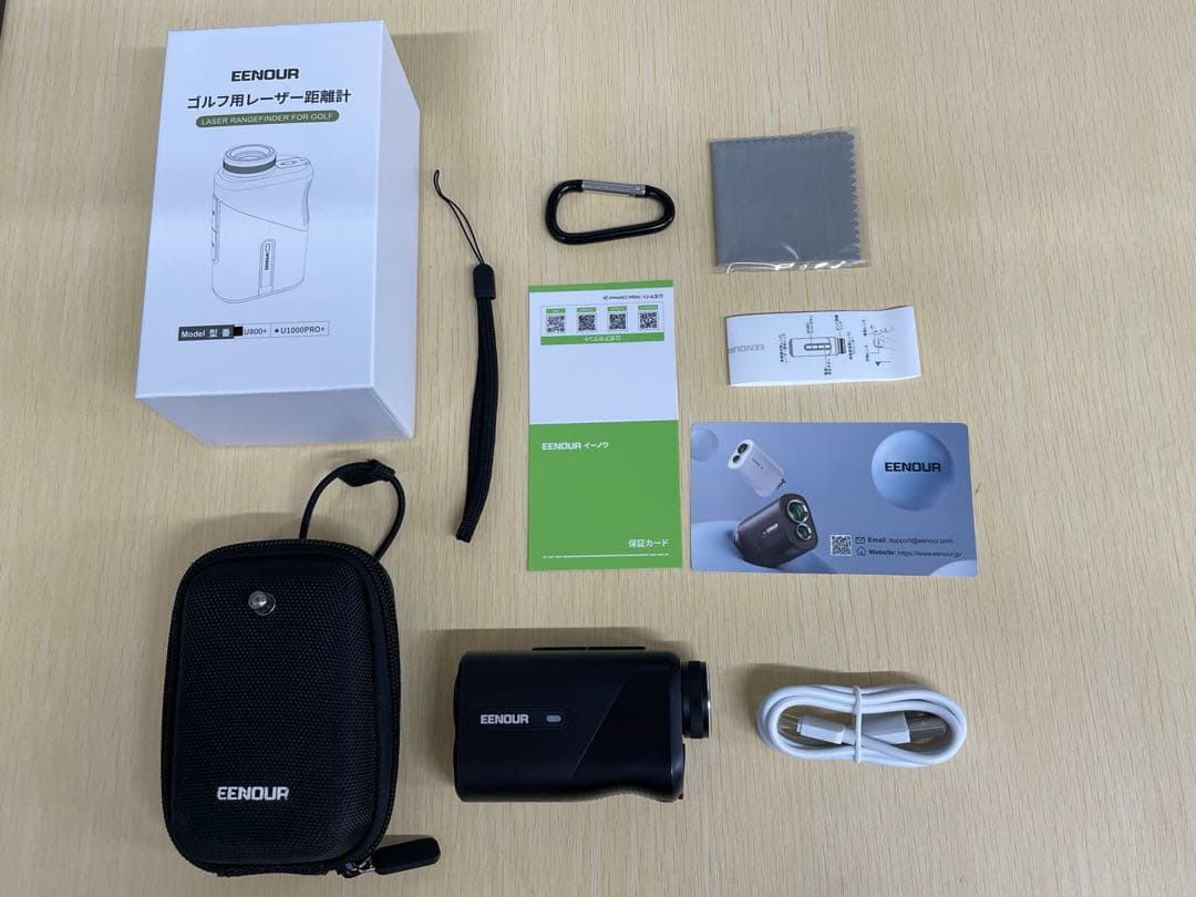 EENOUR ゴルフレーザー距離計 LCD U800+ 3点間計測 ブラック