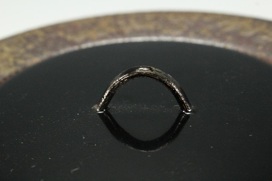 茶道具 古備前 管耳砂金袋 水指 徳川美術館参事 識箱(K-A409)