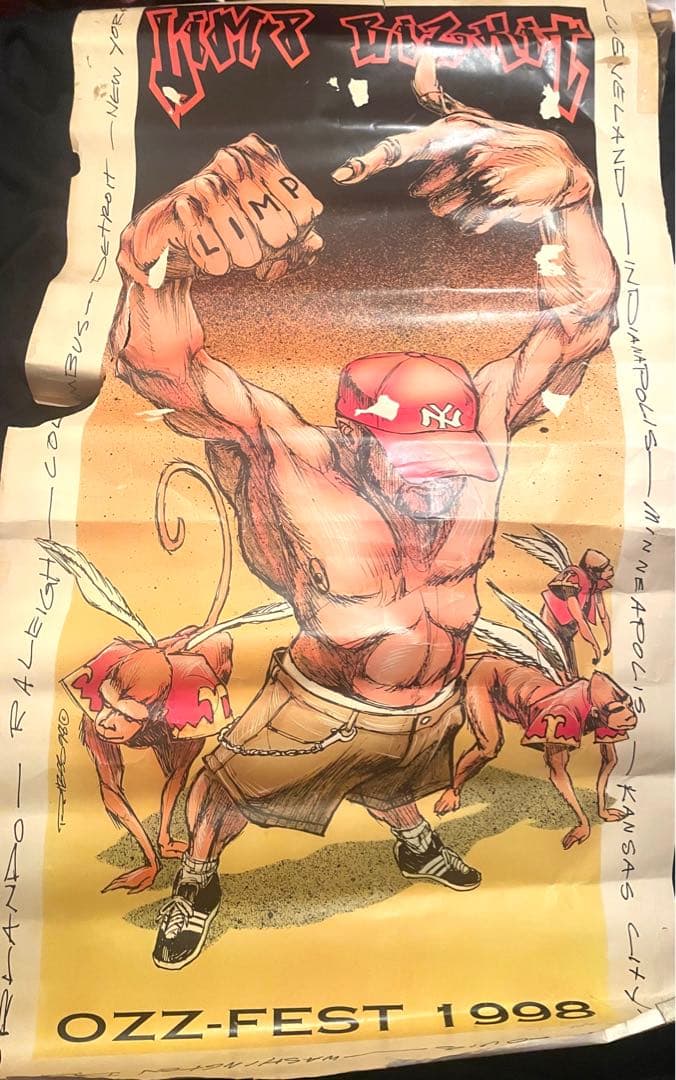 リンプビズキット　Limp Bizkit 特大　シルクスクリーン　ポスター