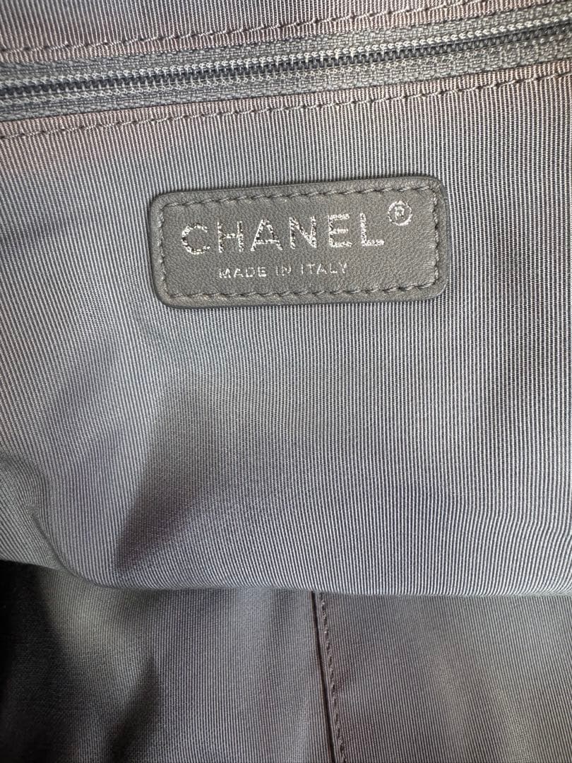 CHANEL パック　ネイビー キルティング ショルダーバッグ　ブルー