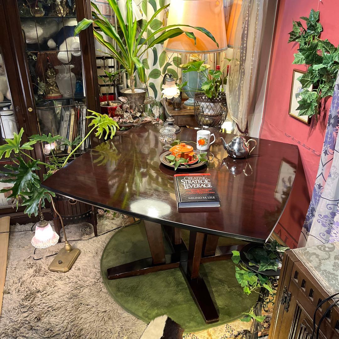 sale 1０５　ラウンドスクウェア　無垢材仕上げ　デザインレッグ