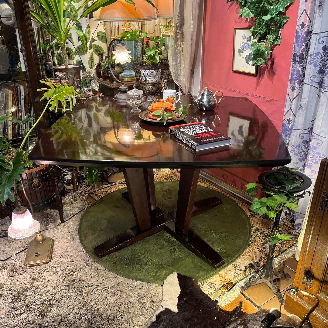 sale 1０５　ラウンドスクウェア　無垢材仕上げ　デザインレッグ