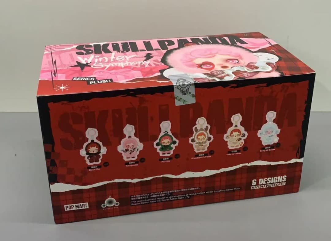 新品 POPMART SKULLPANDA 冬日楽章 キーホルダーBOX 6個入