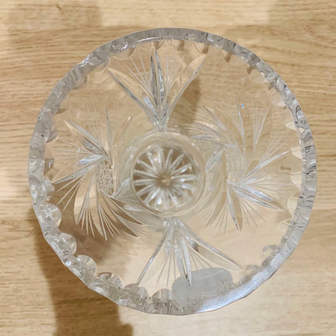 まとめて BOHEMIA ボヘミア 風車紋 花瓶 大型 高さ 30.5cm