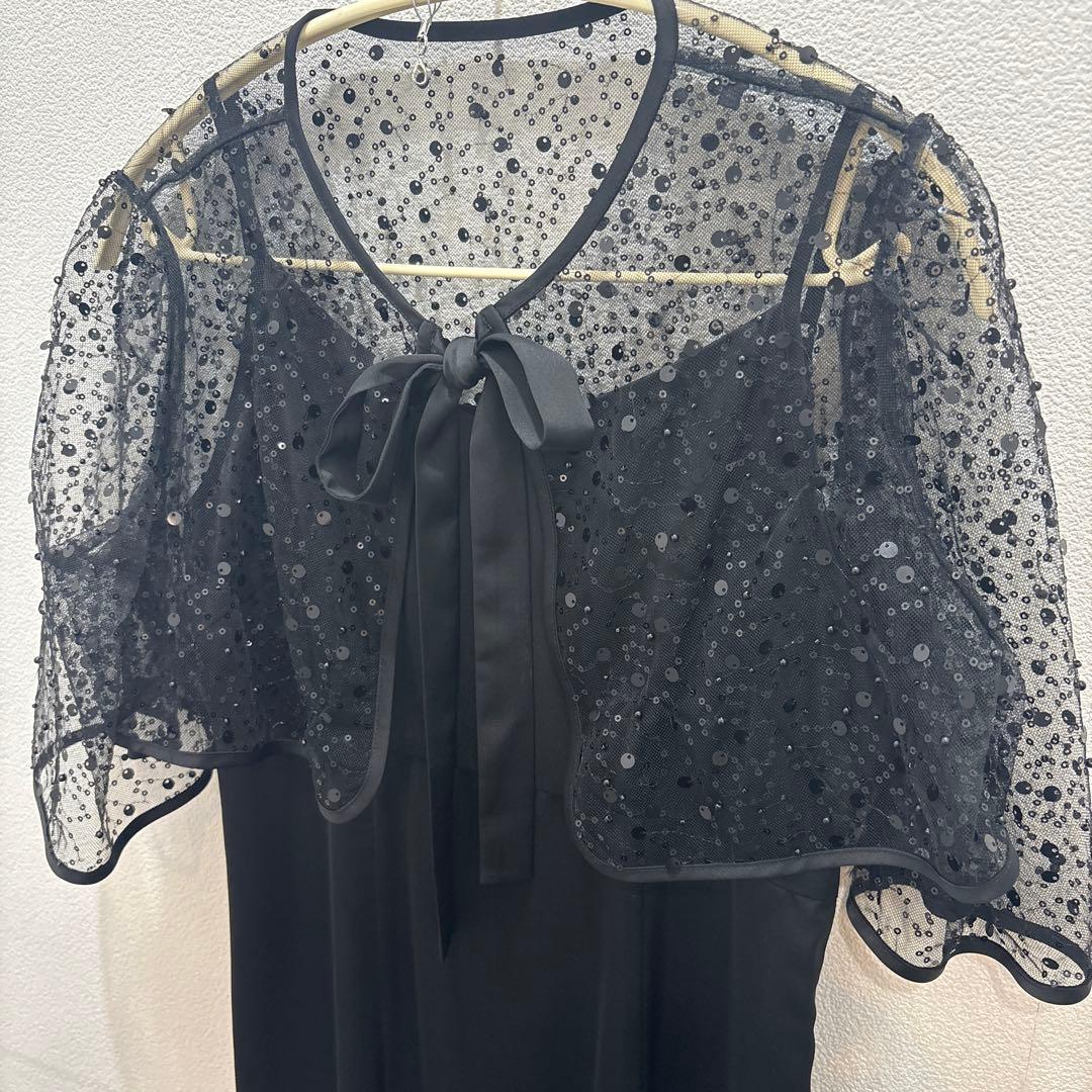 Leja スパンコールビジューボレロマーメイドドレスワンピース2点セット　S