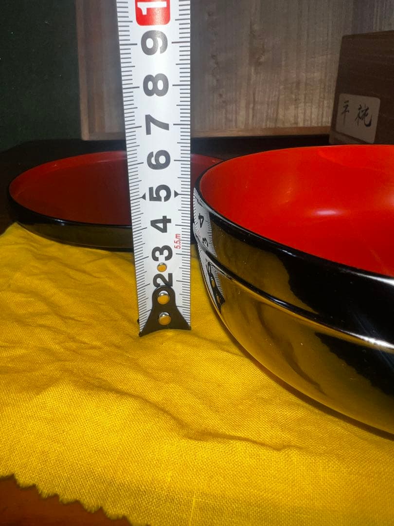 51 高級輪島塗 茶平一斎 作 平椀 5客