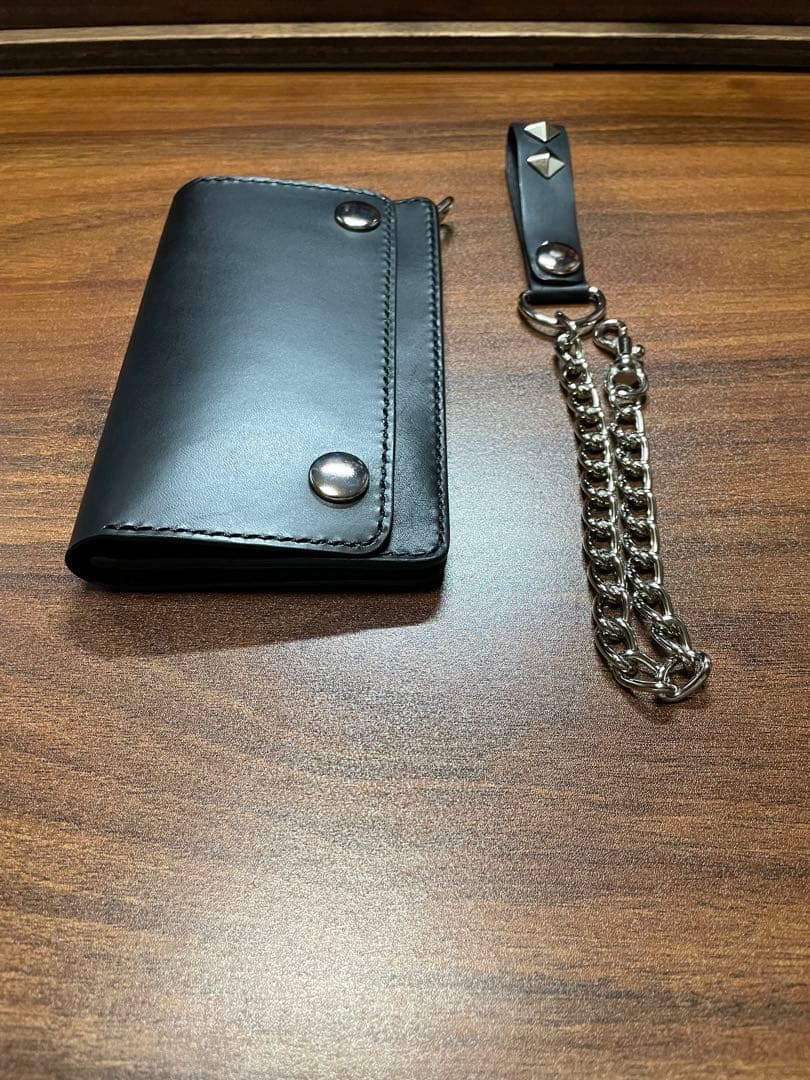 牛革本革ミドルトラッカーウォレット