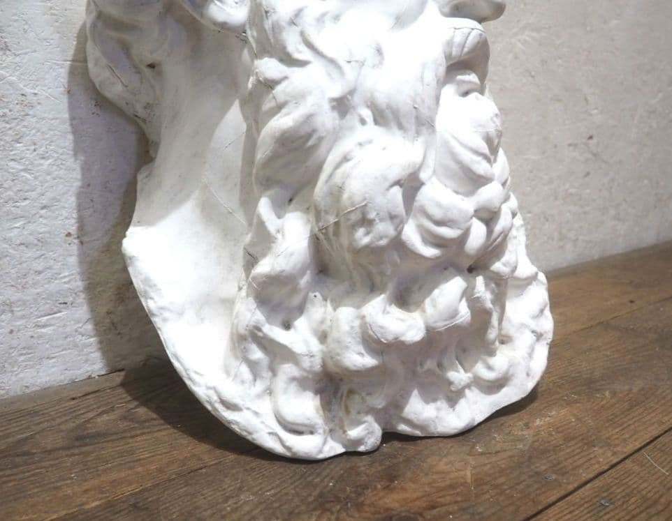 1346 石膏像　モーゼ　オブジェ　デッサン　美術　インテリア　彫刻　ジャンク