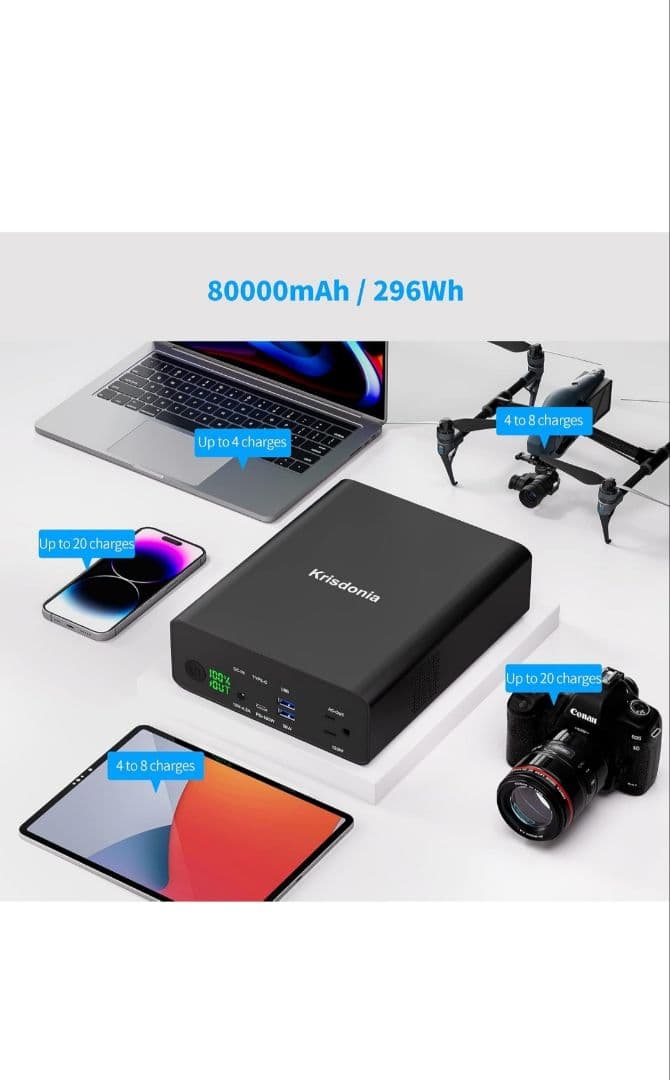Krisdonia ポータブル電源 80000mAh新品未開封
