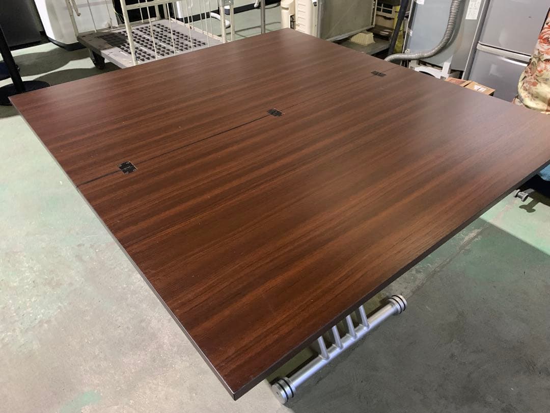 OZZIO サリスカンディ ダイニングテーブル　昇降式テーブル 天板拡張 油圧式