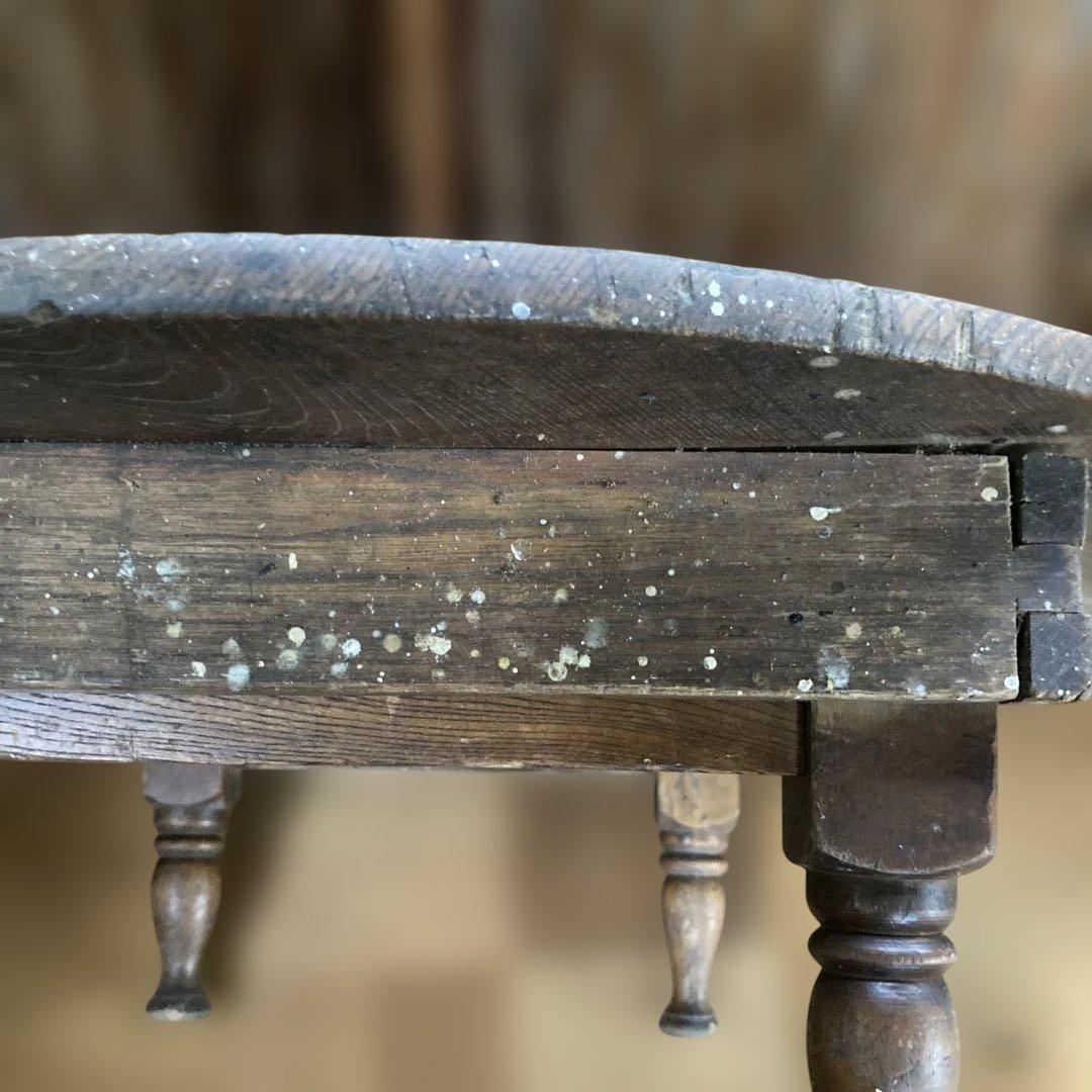 木製円形座卓 脚付き