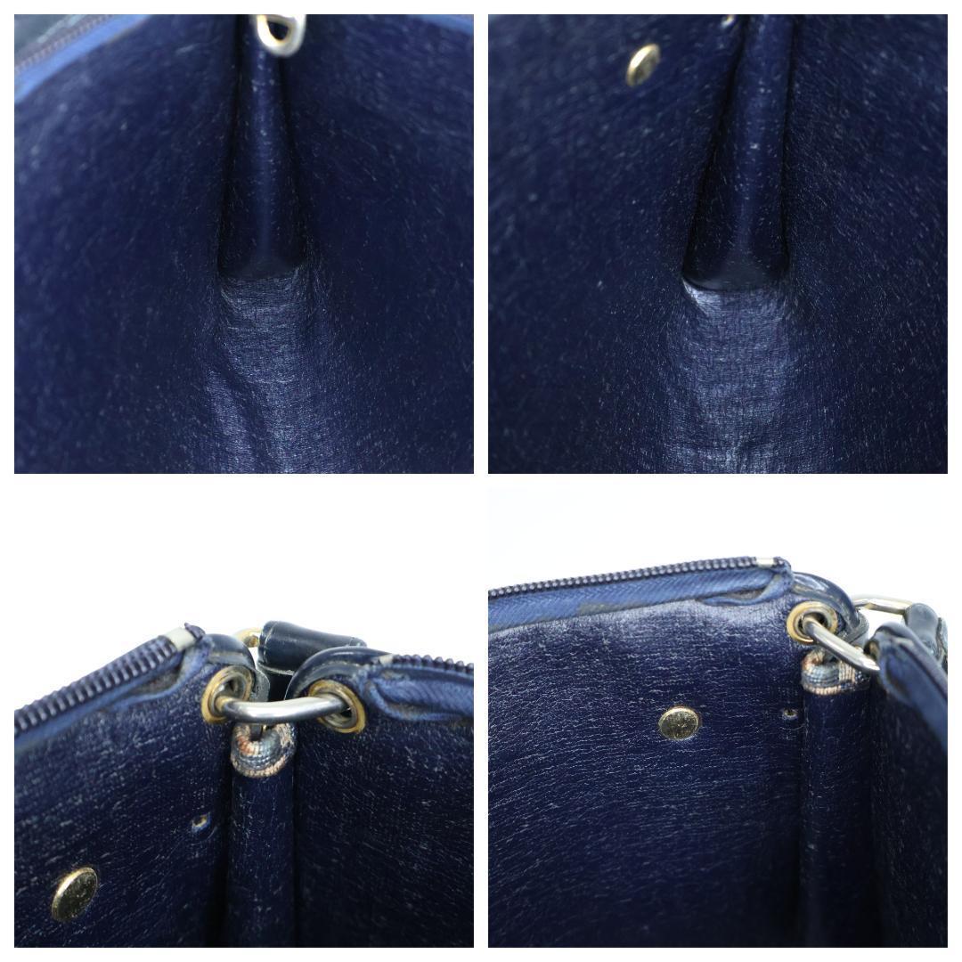 美品 Dior ディオール ショルダーバッグ トロッター ネイビー ヴィンテージ