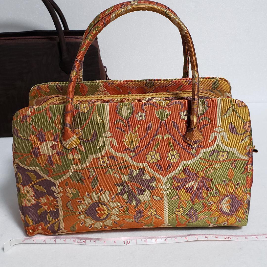 (8942)利休バッグ 2点 まとめ売り 和装用 あおりバッグ 着物 小物