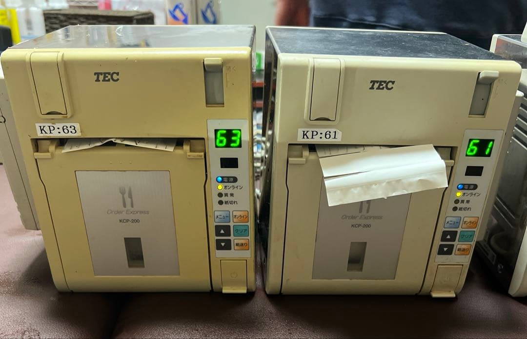 東芝テック キッチンプリンター 動作確認済み