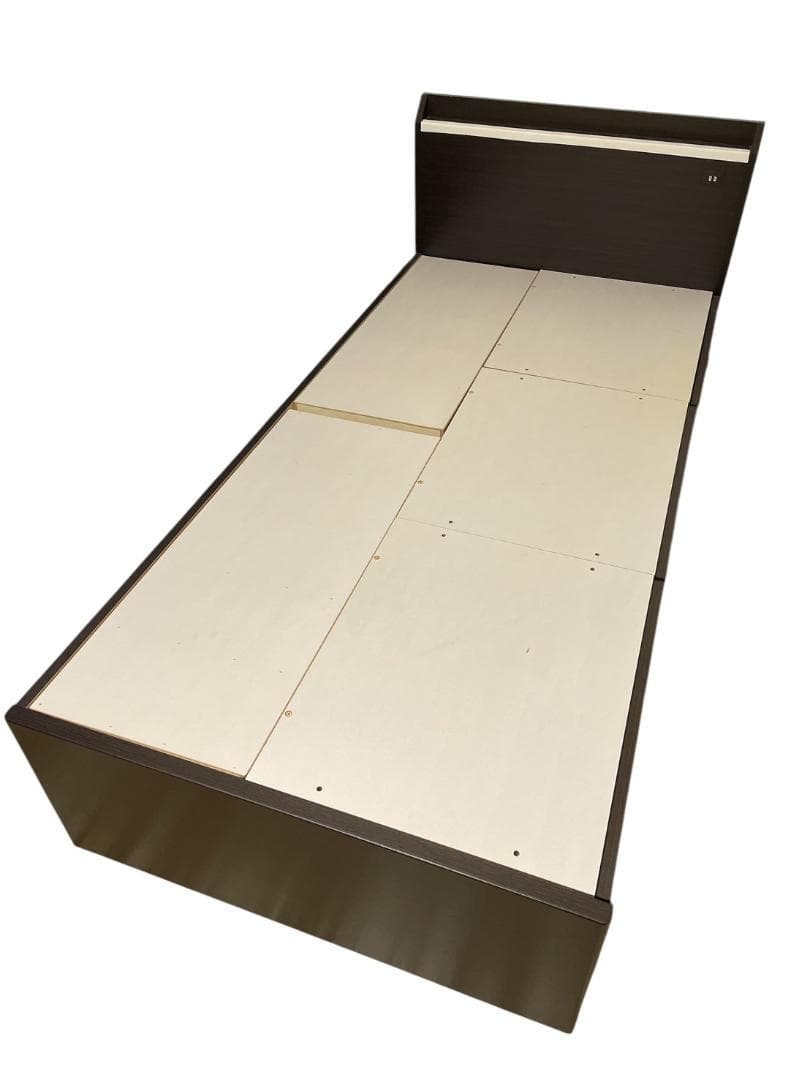 大阪京都限定 美品 ニトリ ベッドフレーム 収納4つ付き シングルサイズ