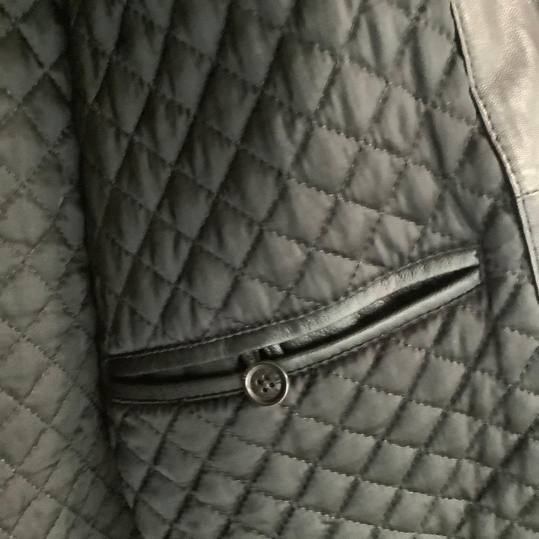 【売切り】極美品 ブルックスブラザーズ レザー 羊革 シングル ライダース L