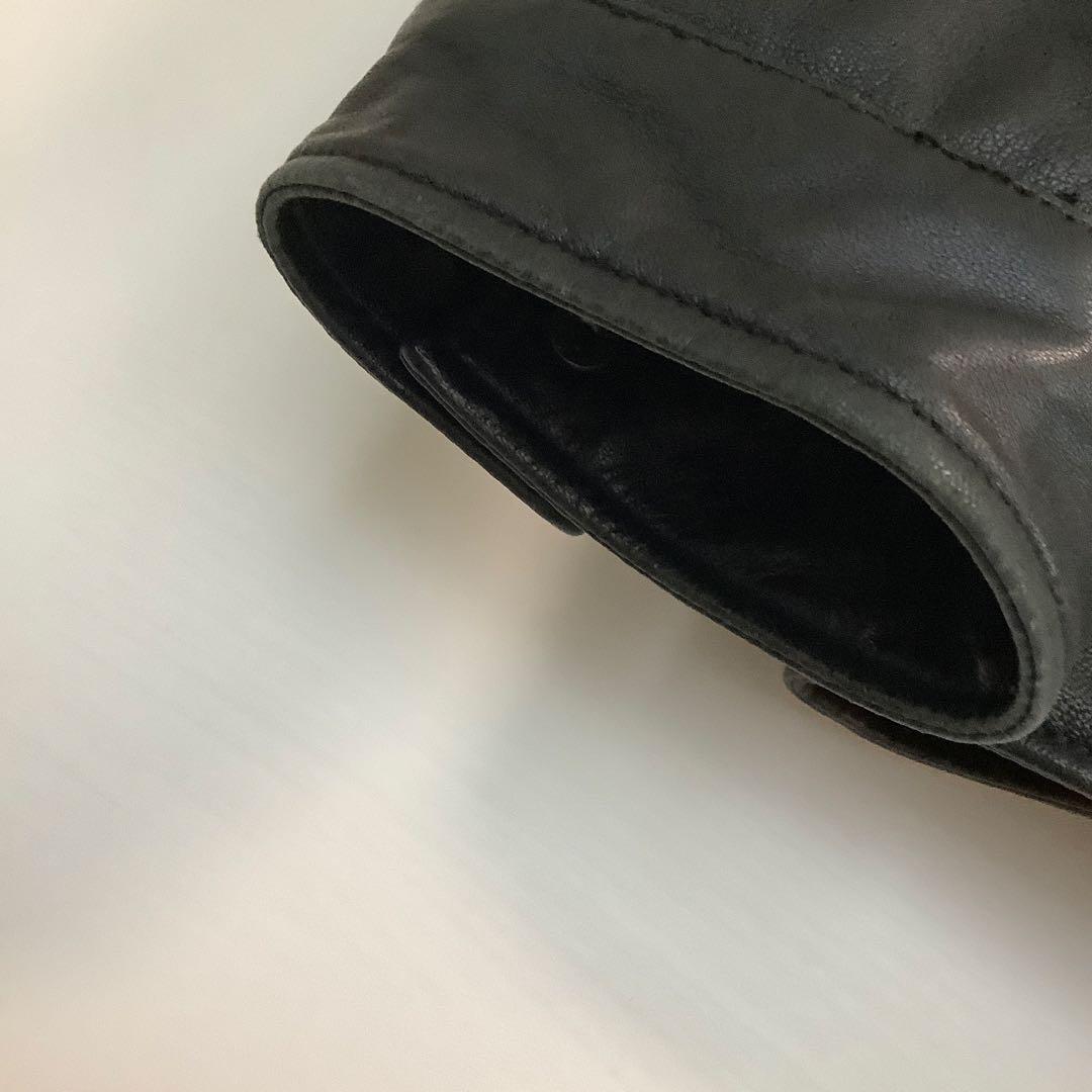 【売切り】極美品 ブルックスブラザーズ レザー 羊革 シングル ライダース L