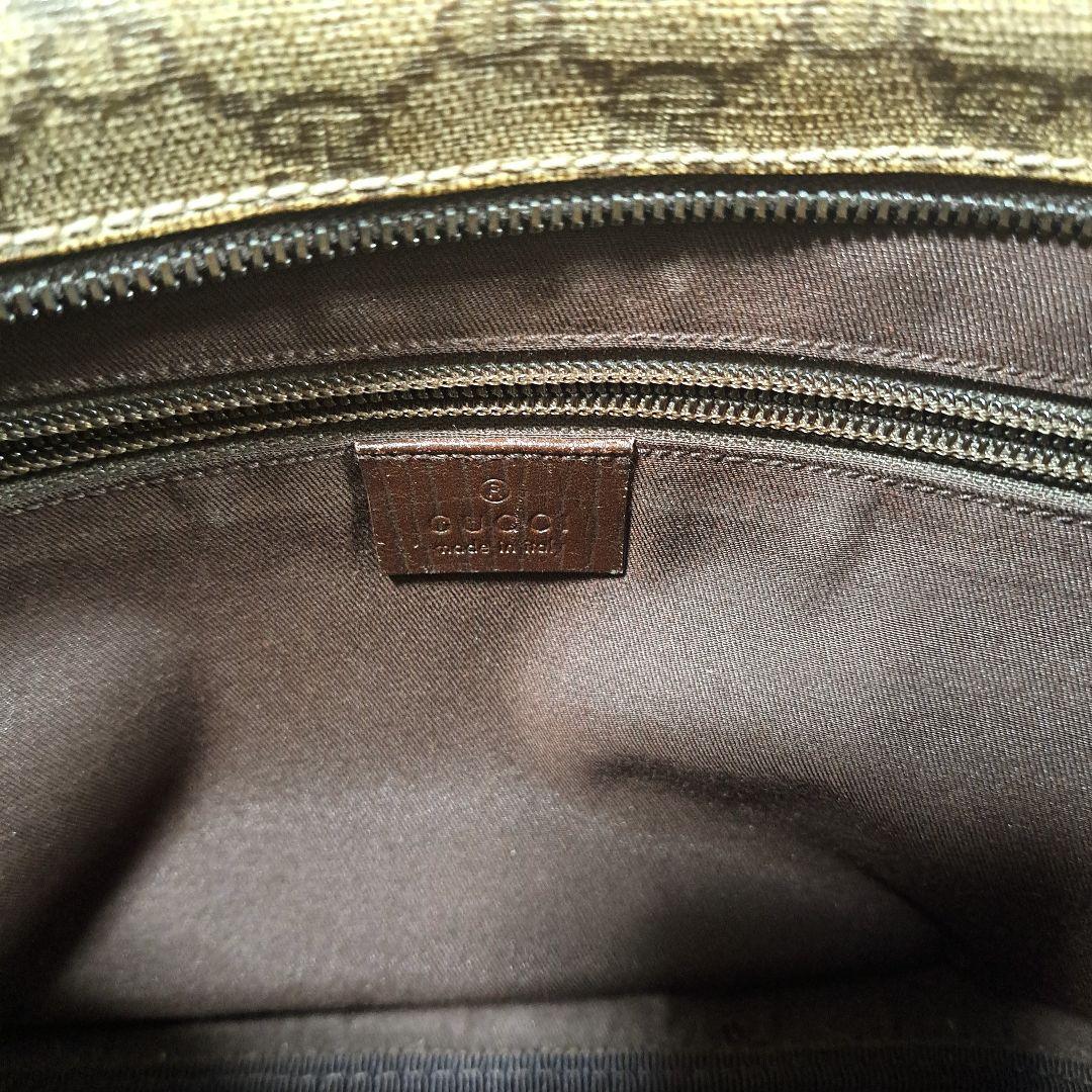 グッチ ショルダーバッグ GGスプリーム ロゴ型押し PVC レザー