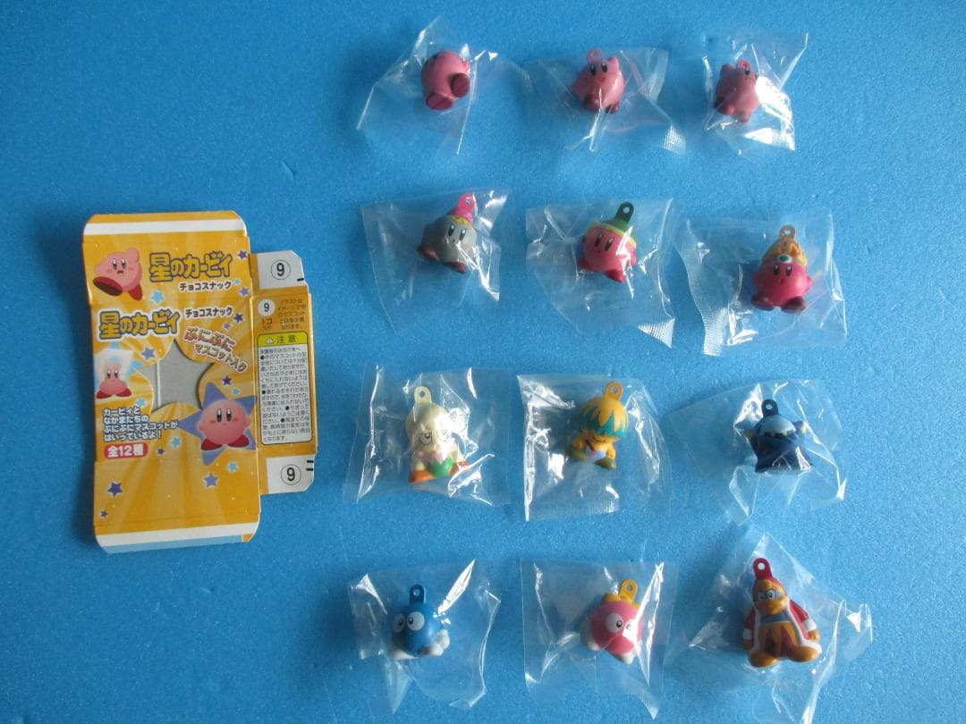 年代物◎星のカービィぷにぷにマスコット全12種◎食玩チョコスナックおまけ