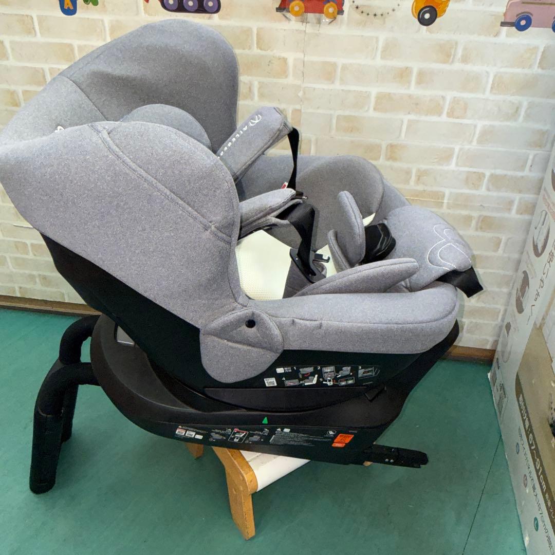 エールべべ　チャイルドシート クルット5iプレミアム グレーラテ　新生児から