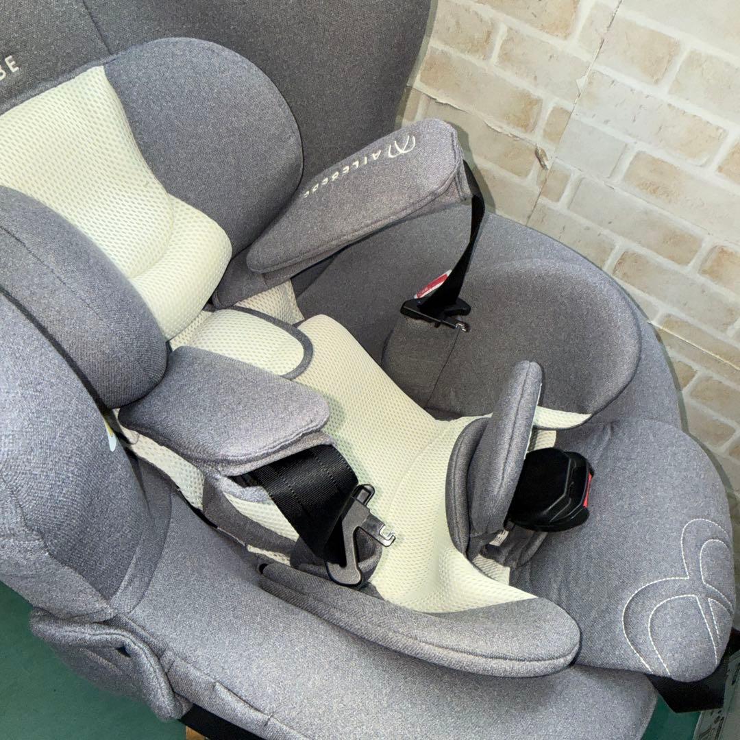 エールべべ　チャイルドシート クルット5iプレミアム グレーラテ　新生児から