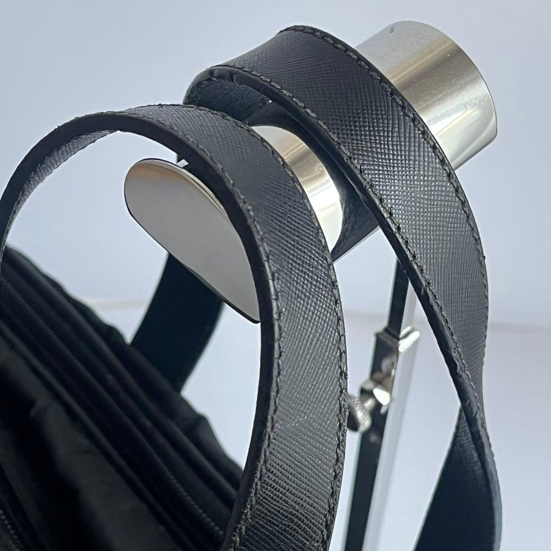 ✨️極美品✨️ PRADA ビジネスバッグ　ハンドバッグ　ナイロン　レザー　黒