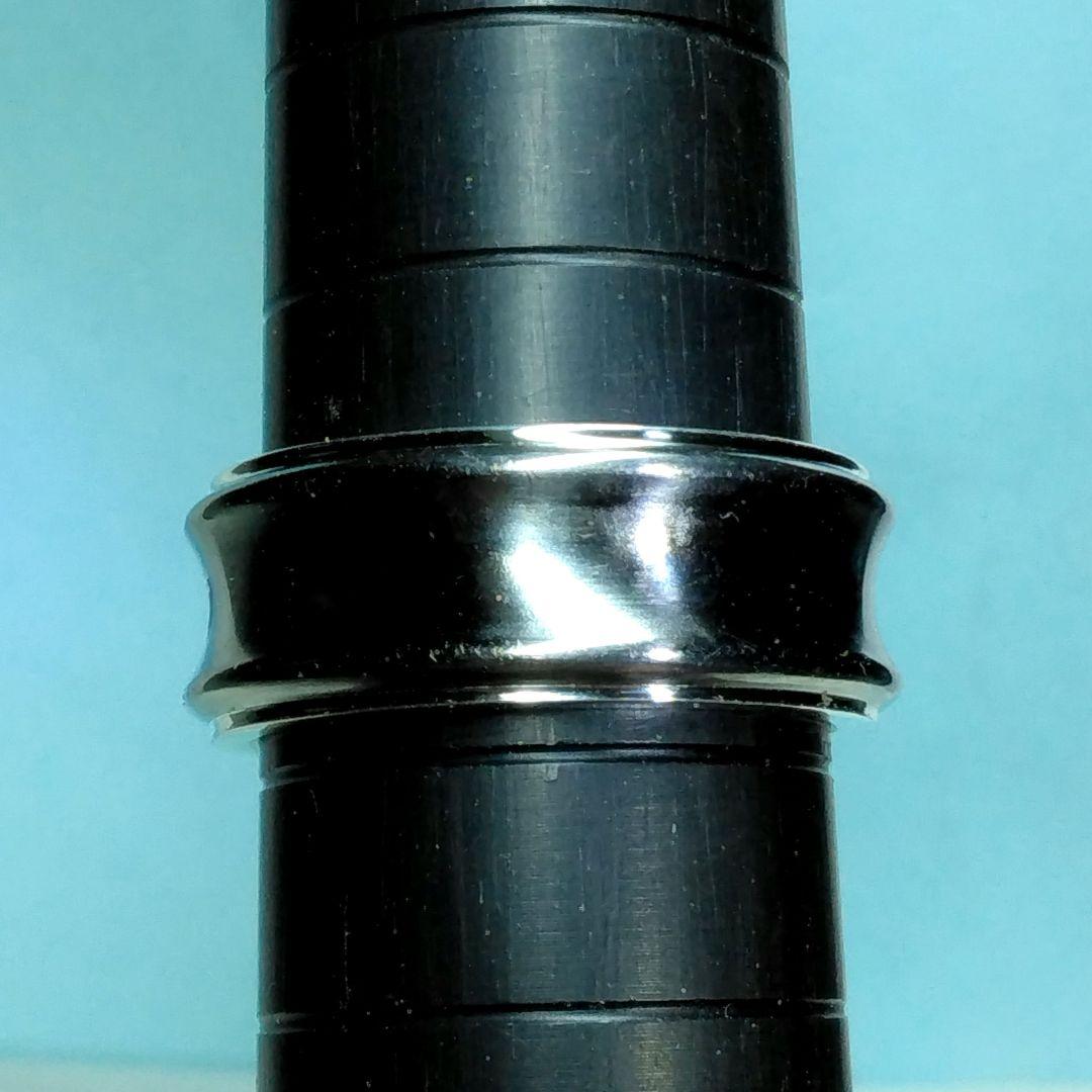 ティファニーシルバー＆チタン ナローリング　15.5号　新品仕上げ