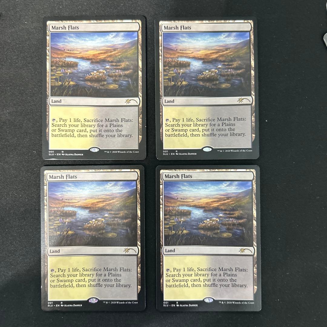 MTG 湿地の干潟 Secret Lair 4枚セット 英語 EN 状態難あり