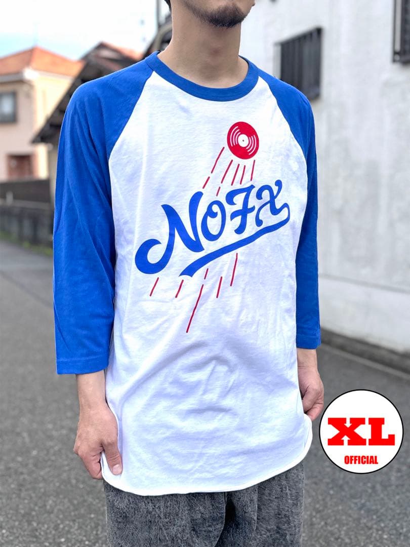 新品未使用 NOFX ラグランTシャツ Los Dodgers XLサイズ