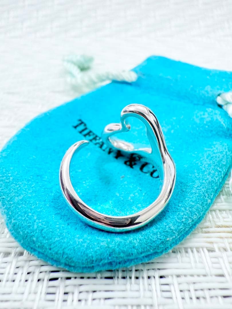 ティファニー　オープンハートリング　指輪　11号 研磨洗浄済み　925