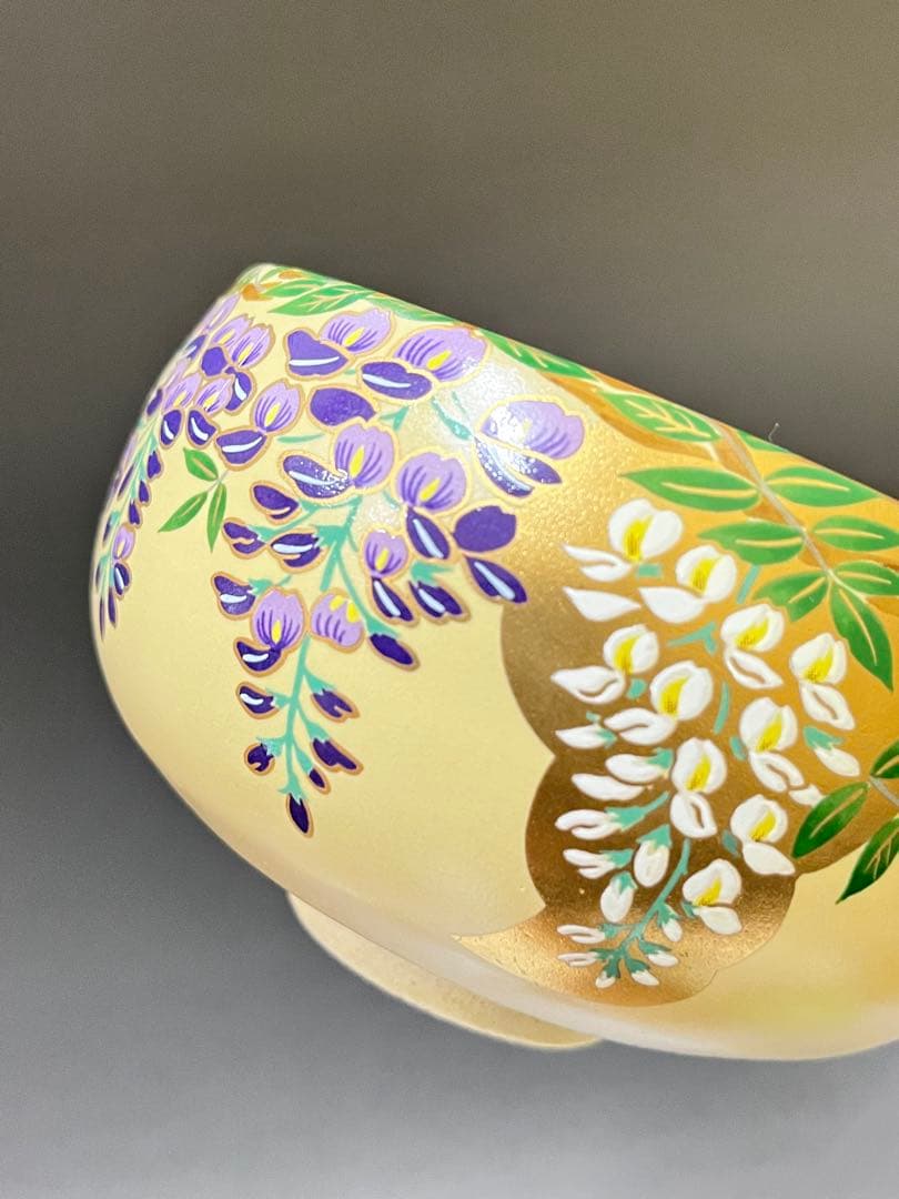 E675 源平 茶碗 御所の花 茶道具 抹茶茶碗 茶器