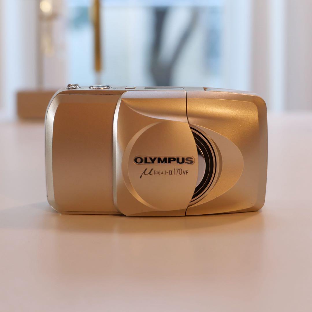 【美品・動作確認済み】OLYMPUS μ II 170VF ゴールド