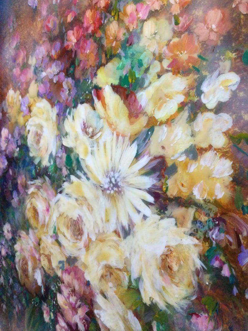 絵画 花絵 コーティング加工 G170