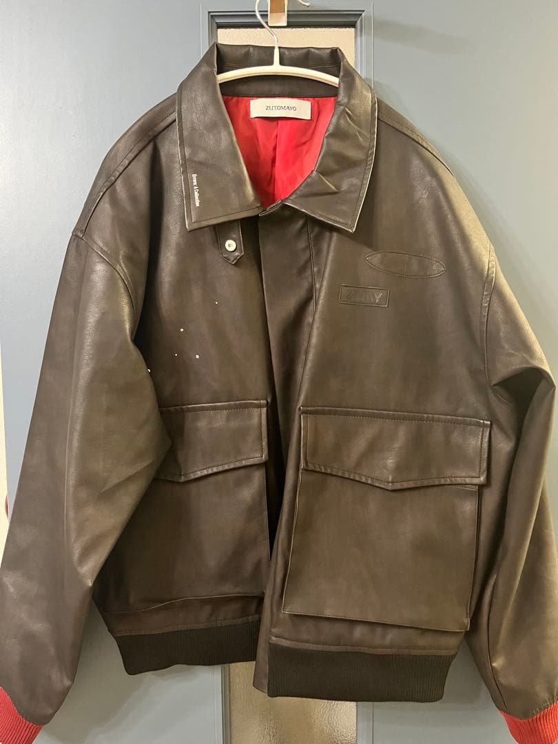 ずとまよ Zutomud Fake Leather Blouson M