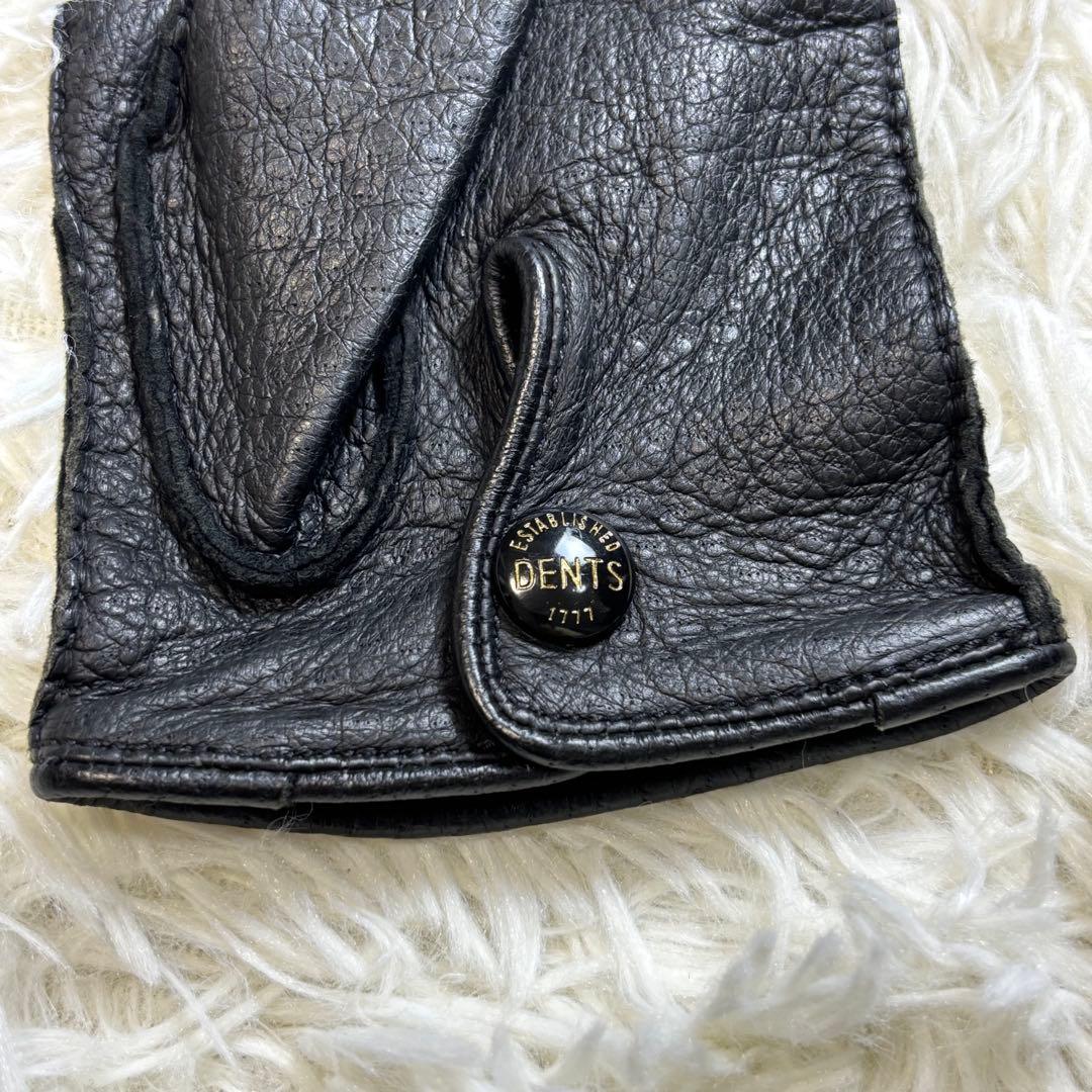 Kuro✨DENTS デンツ ペッカリーレザー　グローブ 革手袋 英国製