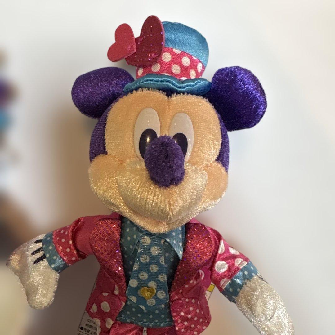 ディズニー　パルパルーザ　ぬいぐるみバッジ　ミッキー　ミニー